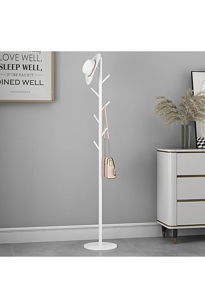 Generic Beauenty Metal Coat Rack Stand - Golden Freestanding Coat Racks with Heavy Duty Natural Marble Base