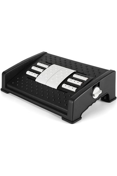 Generic NALACAL Adjustable Under Desk Footrest, Black, Plastic Frame, Ergonomic Footrest, Massage Function,