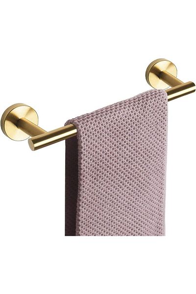 Generic DELFINO Brushed Gold Towel Bar, Gold Bathroom Accessories 12-Inch Hand Towel Holder for Bathroom, S