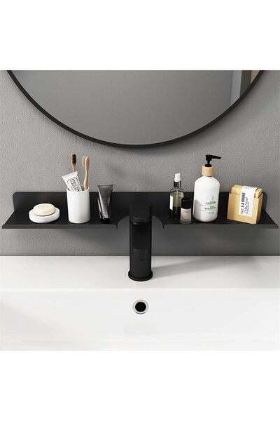 AZONEE Acrylic Over-Sink Bathroom Shelf - Wall Mounted, No Drilling