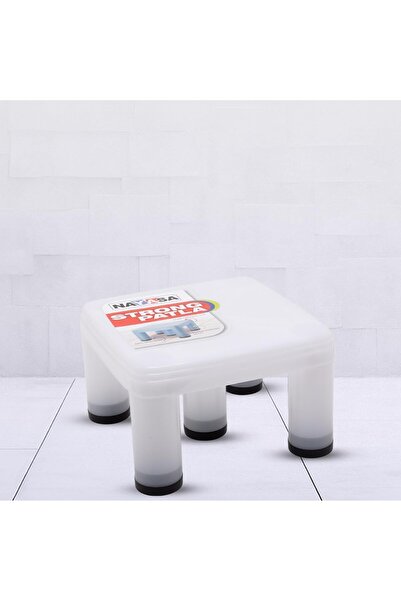 Nayasa Batla Multipurpose Plastic Stool - Transparent (515)
