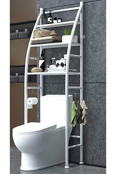 Generic Showay Metal Toilet Cabinet Shelving Kitchen Bathroom Space Saver Shelf Organizer Holder New, Gener
