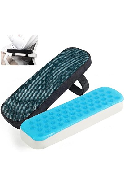 SYOSI وسائد مسند الذراع من إسفنج الذاكرة مع جل التبريد (عبوة من قطعتين)