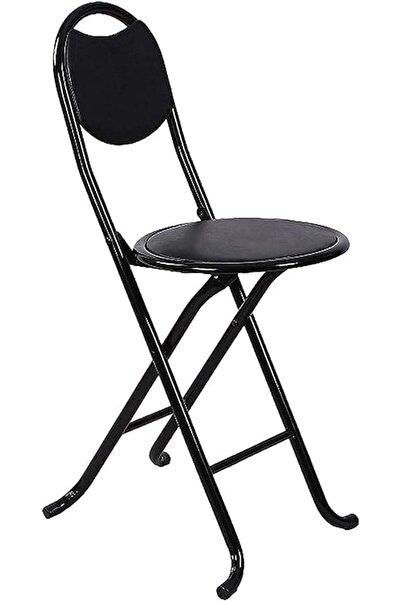 Generic bunca Portable Folding Chair for Prayer, Trip, Living Room, Dining Room, Black
