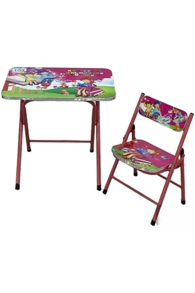 Generic طاولة دراسة تعليمية كرسي مع ساعة ، مكتب دراسة للأطفال ، مكتب أطفال تع...