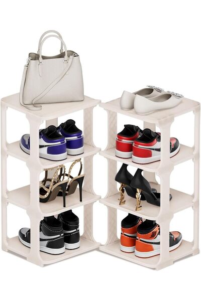 Arabest 8-layer Wardrobe Shoe Rack, Entrance Vertical Independent Shoe Cabinet