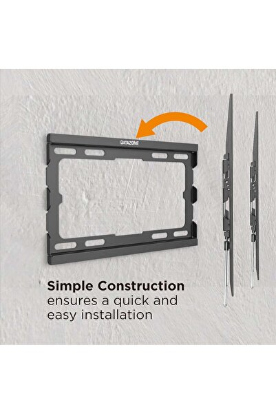 Datazone TV Wall Bracket fits size 23" till 43", Ultra Slim TV Mount for LED LCD Plasma Screens