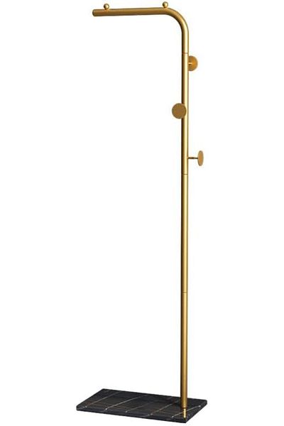 Generic ABIN Metal Coat Rack Freestanding with Natural Marble Base, Entryway Coats Hanger Stand with 3 Hook