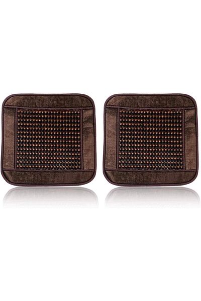 Generic 2 Pcs Car Seat Lumbar Cushion Colour Dark Brown