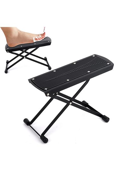 Generic ALMEKAQUZ Pedicure Foot Rest, Non-Slip Home Beauty Footrest for Easy-at Home Pedicures, 6 Heights A