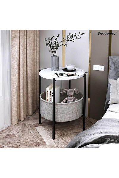 Generic Beauenty Side Table, End Table for Couch Sofa Living Room, Wood Couch Tables that Slide Under with