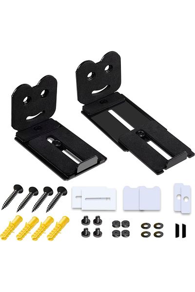 Generic Soundbar Mount Bracket, Universal Wall-Mounted Sound Bar Holder for Under TV or Speaker Setup, Secu