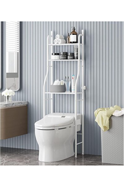 Generic Bathroom Space Saver,3 Shelf Toilet Storage Rack,Metal Frame Shelf for Home Bathroom Laundry, Bathr