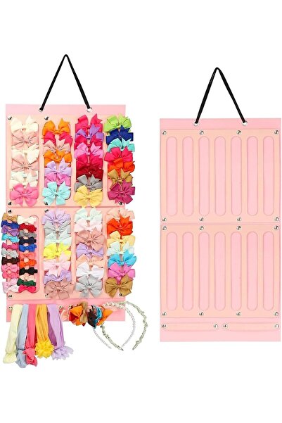 bolivia's حامل مشابك الشعر - منظم مشابك الشعر وعصابات الرأس باللون الوردي الن...