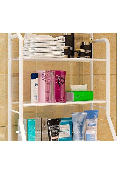 Generic Intag 3 Shelf Bathroom Space Saver,Over The Toilet Washing Machine Rack,Bathroom Corner Stand Stora