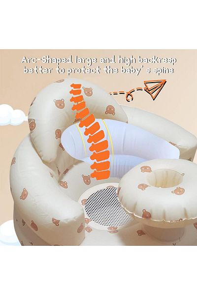 Generic DMG TECH Baby Sitting Chair, Inflatable Floor Seat, Portable Infant Back Support Sofa, Shower Gifts