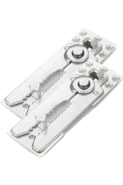 Generic ALMEKAQUZ 4 Pack Sectional Couch Connectors Metal Couch Clips Sofa Connector Interlocking Furniture