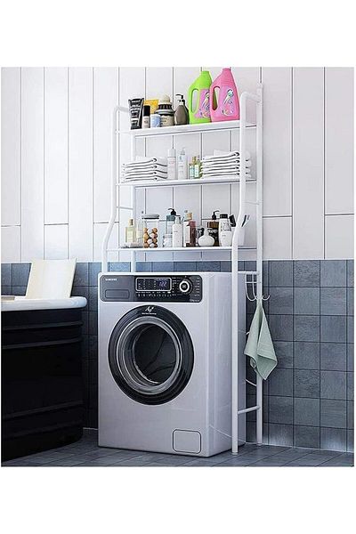 Generic Intag 3 Shelf Bathroom Space Saver,Over The Toilet Washing Machine Rack,Bathroom Corner Stand Stora