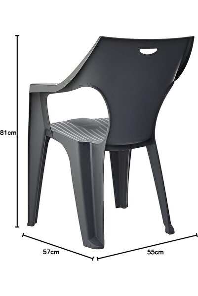 Cosmoplast Plastic Armchair – Indoor/Outdoor, Ventilated, UV & Weather Resistant, Stackable