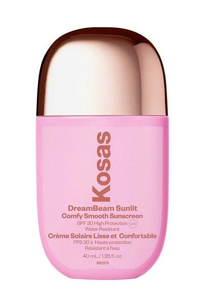 KOSAS DreamBeam Mineral Sunscreen SPF 30 – Sunlit, Silicone-Free with Ceramides & Peptides, 40ml