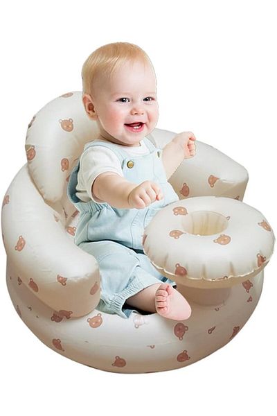 Generic DMG TECH Baby Sitting Chair, Inflatable Floor Seat, Portable Infant Back Support Sofa, Shower Gifts