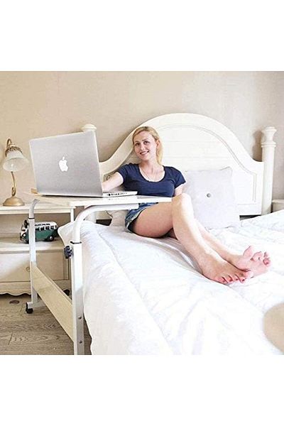 Generic SHOWAY Adjustable Mobile Bed Table Desks, Portable Laptop Computer Stand Desks, Mobile Laptop Desk