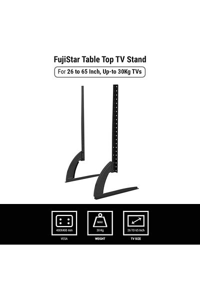 Generic fujistar Table Top TV Stand for 26 to 65 Inch LED, LCD & Plasma Televisions - Loading Capacity up t