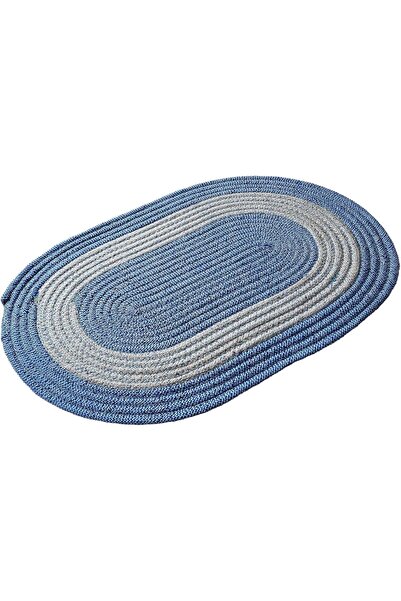 Alsaqer Heavy-Duty Nylon Fully Padded Oval Door Mat - 50×80 cm, Stylish Designs