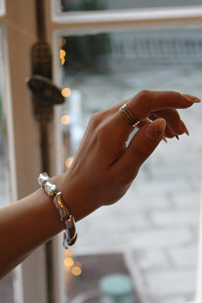 SHINELUC إلورا سوار نسائي فضي