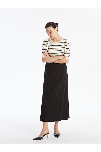 LC Waikiki Patterned Women's Skirt with Elastic Waist
