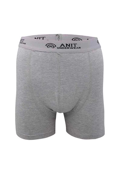 PRATİKOBA Short Leg Lycra Men's Boxers Gray - 1115A
