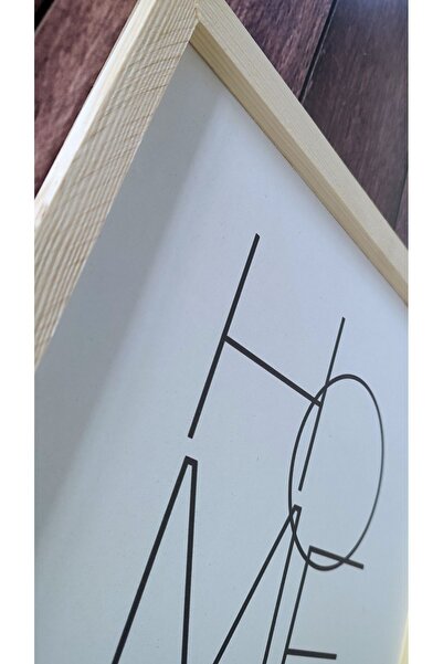 Tooall Living Room, Eucalyptus Home Written Wooden Framed Painting Set