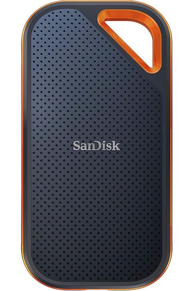 SanDisk محرك أقراص SSD محمول بسعة 4 تيرابايت مع منفذ USB-C بسرعة تصل إلى 2000 ميجابايت/ثانية، مقاوم للماء، أزرق - SanDisk Extreme Pro SDSSDE81-4