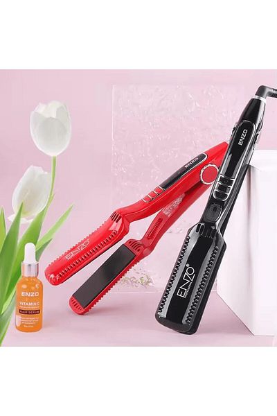 Enzo Professional ENZO EN-9903 Keratin Hair Straightener (RED) - Intl Version