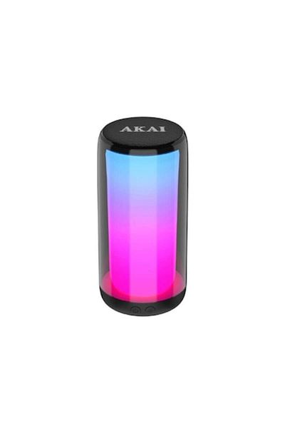 AKAI Portable Speaker Akai CS2-GLOW, 10W, Bluetooth, USB, micro SD card slot, disco lights