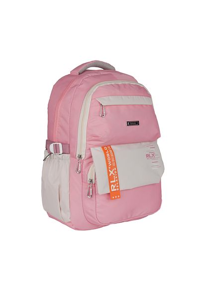 Relaxion Pink 2059 Waterproof Lined Fabric Backpack