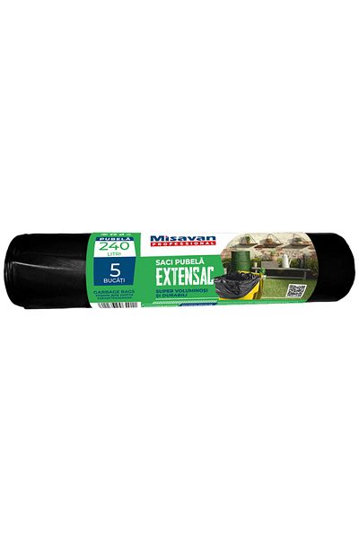 Cesiro Saci de gunoi Mp pentru uz casnic, 240l, Sr, 5/set