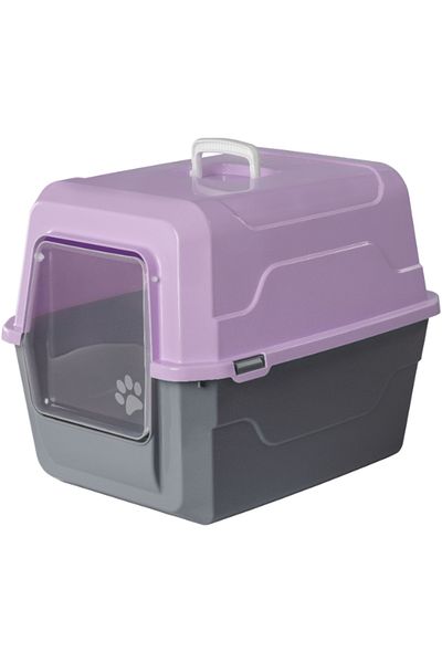 shop Mikopet Deluxe Purple Indoor Cat Toilet