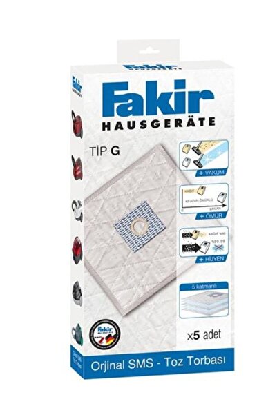 Fakir A 160 - A 200 - A230 Elektrikli Süpürge İçin SMS Toz Torbası TİP G