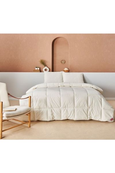 Taç Luxury winter wool duvet with cotton face, 1 person, Ecru