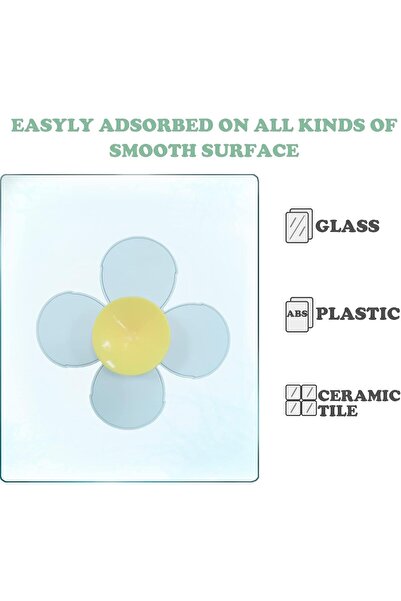 Yelajoy 3PCS Suction Cup Spinner Toy,Suction Cup are Made of ABS Food-grade Soft Silicone for Toddlers 1-3