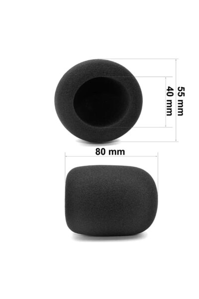 MagicVoice Zenger ZE-7131 EL Mikrofon Süngeri Siyah Standart Tekli