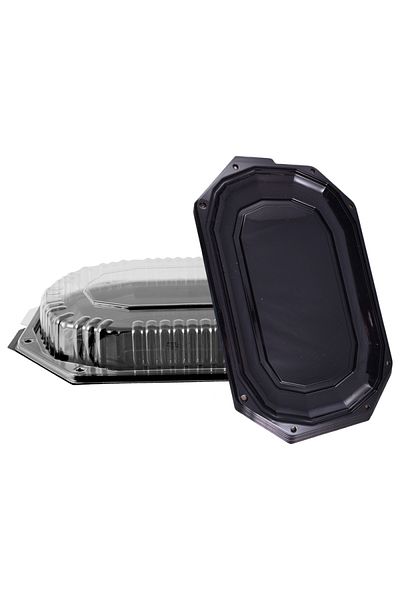 Cesiro Black Pp Tray 430x280x32 100/set 2500cc