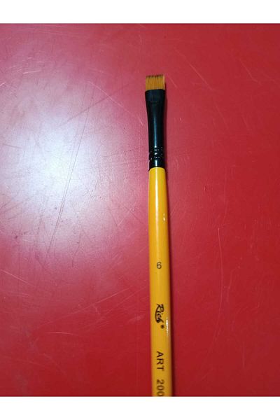 Rich 200 Series Flat Cut Brush No:6 Short Handle