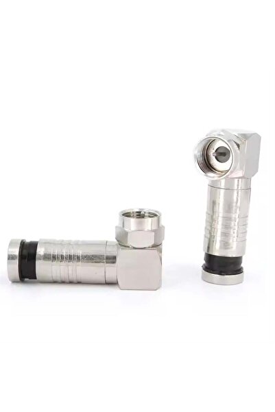 Powermaster Nova Sıkmalı RG6/U6 L Tipi Çevirmeli F Konnektör Özellikleri