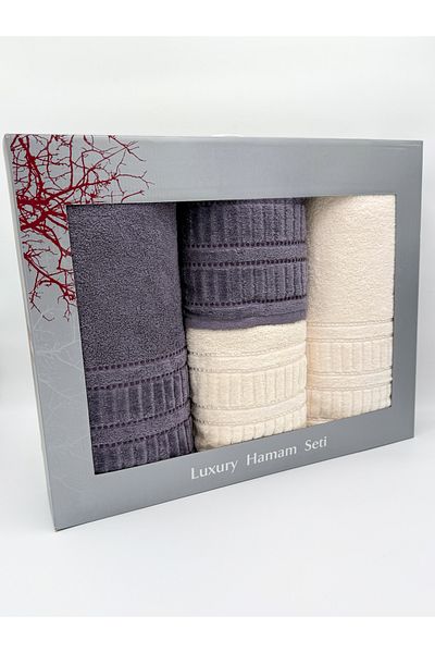 AYHANHOME 4-Piece Boxed Bath Towel Set 2 Pieces 50X90-2 Pieces 90X150