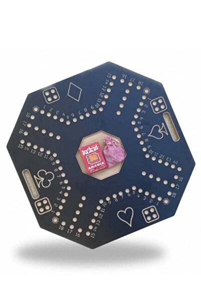 MARAH TOYS لعبة جاكارو رويال اللوحية مع قطع رخامية مرقمة 45×45 سم