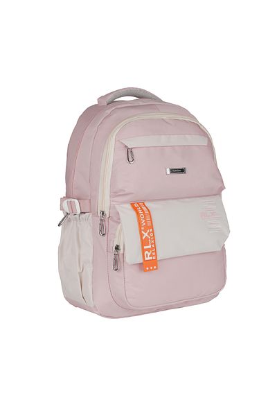 Relaxion Powder Pink 2059 Waterproof Lined Fabric Backpack