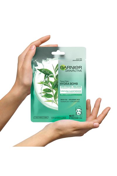 Garnier SkinActive Hydra Bomb Green Tea for Normal to Combination Skin Tissue Face Mask