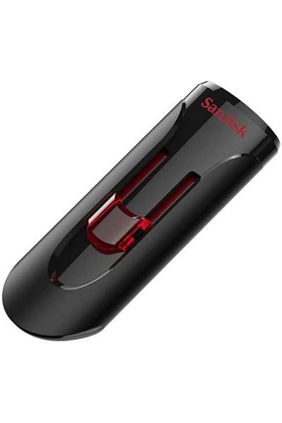 SanDisk محرك أقراص فلاش كروزر غلايد USB 3.0 سعة 32 جيجابايت - النوع أ، أسود، تخزين موثوق، تصميم منزلق
